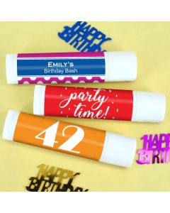 Adult Birthday Lip Balm (White Tube)