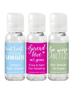 Hand Sanitizers with Catchy Sayings
