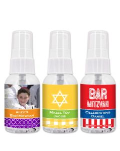 Bar Mitzvah & Bat Mitzvah Hand Sanitizer Favors - 1oz Spray