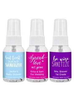 Hand Sanitizers with Catchy Sayings - 1oz Spray