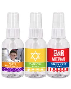 Bar Mitzvah & Bat Mitzvah Hand Sanitizer Favors - 2oz Spray