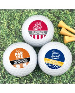 Personalized Golf Balls - Sports Themed