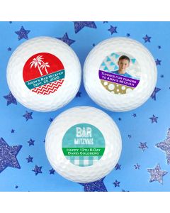 Bar Mitzvah & Bat Mitzvah Golf Ball Favors