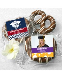 Graduation Gourmet Chocolate Pretzels