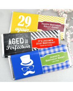 Adult Birthday Hershey's Bar Wrappers