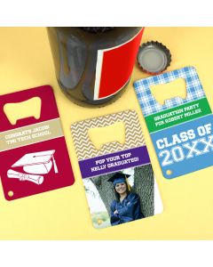 Graduation Stainless Steel Credit Card Bottle Openers