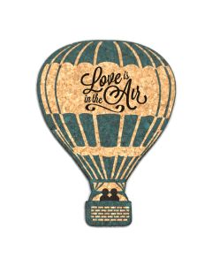 Love Is In The Air Hot Air Balloon Cork Coaster Wedding Favors (Set of 4)