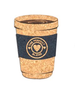The Perfect Blend Coffee Cup Cork Coaster Wedding Favors (Set of 4)