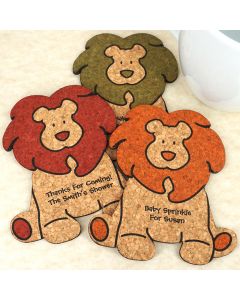 Baby Lion Cork Coaster