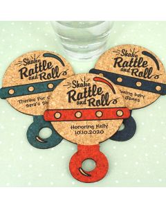 Baby Rattle Cork Coaster