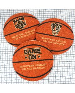 Personalized Basketball Cork Coaster