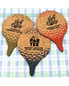 Golf Ball Cork Coaster Personalized