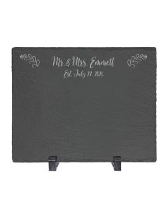 Personalized Slate Wedding Sign and Message Board
