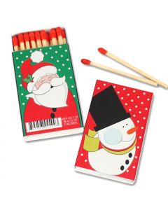Christmas Holiday Matches - Set of 50 Matchboxes 